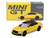 Bentley Flying Spur Monaco Yellow with Black Top Limited Edition 1/64 Diecast Model Car Mini GT MGT00955