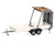 Road Maintenance Trailer White with Striped Top 1/87 (HO) Plastic Model Promotex 052368W
