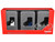 Forklifts with Trailer Bumper 3 Piece Set 1/87 (HO) Plastic Models Promotex 053860SET