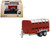 Livestock Trailer Red 1/148 (N) Scale Diecast Model Car Oxford Diecast NFARM004