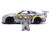 2009 Nissan GT R R35 Ben Sopra Brushed Metal with Black Top and Graphics and Mechagodzilla Diecast Figure Godzilla Franchise Anime Hollywood Rides Series 1/24 Diecast Model Jada 36285