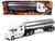 Kenworth T680 Truck White with Oil Tanker Trailer Chrome Long Haul Trucker Series 1/32 Diecast Model New Ray 12623