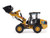 CAT Caterpillar 906 Electric Compact Wheel Loader Yellow with Operator High Line Series 1/50 Diecast Model Diecast Masters 85772