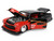1951 Mercury Coupe Black Flame Graphics  Red Interior Mickey Mouse Diecast Figure Disney's Mickey Mouse Hollywood Rides Series 1/24 Diecast Model Car Jada 36272