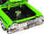 1964 Chevrolet Impala Lowrider Hard Top Green with White Top Get Low Series 1/24 Diecast Model Car Motormax 79021GRN