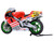 Honda NSR500 WGP500 Motorcycle #56 Red and White with Helmet Baribari Legend 1986 OVA 1/12 Model Autoart 12566