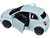 2023 Fiat 500e Light Blue 1/24 Diecast Model Car Bburago 21110BL