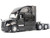 Freightliner New Cascadia Sleeper Cab Truck Tractor Black Transport Series 1/50 Diecast Model Diecast Masters 71126