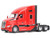 Kenworth T680 76 High Roof Sleeper Cab Truck Tractor Viper Red Transport Series 1/50 Diecast Model Diecast Masters 71132
