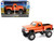 Chevrolet Sport Step Side Pickup Truck Orange with White Graphics Xtreme Off Road Series 1/30 Diecast Model New Ray NR71546