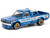 Datsun Pandem 620 Pickup Truck #66 Blue Metallic with White Stripes and Graphics 1/64 Diecast Model Car Pop Race PR640217
