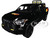2023 Toyota Tundra TRD 4x4 Pickup Truck Black with TRD Stripes with Sunroof and Wheel Rack Limited Edition to 2400 pieces Worldwide 1/24 Diecast Model Car H08555-MJS04
