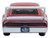 1969 Dodge Charger Daytona Red with White Stripe 1/87 (HO) Scale Diecast Model Car Oxford Diecast 87DD69005