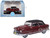 1950 Nash Rambler Custom Landau Convertible Closed Sunset Maroon with Black Top 1/87 (HO) Scale Diecast Model Car Oxford Diecast 87NR50003