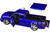 2006 Chevrolet Silverado Custom Pickup Truck Blue Metallic Die Cast Collection Series 1/25 Diecast Model Car Motormax 79039-BL