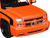 2006 Chevrolet Silverado Custom Pickup Truck Orange Metallic with Black Stripes Die Cast Collection Series 1/25 Diecast Model Car Motormax 79039-MOR
