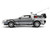 DeLorean Brushed Metal Time Machine with Lights Back to the Future 1985 Movie 40th Anniversary Special Packaging Hollywood Rides Series 1/24 Diecast Model Car Jada 36849