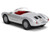 1955 Porsche 550 Spyder Silver Metallic with Red Interior Collection Series 1/64 Diecast Model Car Majorette MJ8505001007