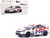 Honda Civic Type R FL5 HRC Honda Racing White with Graphics 1/64 Diecast Model Car Pop Race PR640030