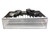 2025 Chevrolet Corvette C8 ZR1 Black with Blue Stripes with Raw Casting Dual Pack 2025 Greenlight Waltersons Collector s Expo Exclusive 1/64 Diecast Model Car Greenlight 51683A
