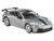 2025 Porsche 911 GT3 992 2 GT Silver Metallic with Carbon Stripe 1/64 Diecast Model Car Paragon Models PA-55872