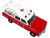1969 Chevrolet C 10 Ambulance Los Angeles City Fire Department Red and White 5 Alarm Series Limited Edition 1/50 Diecast Model Iconic Replicas 50-0586