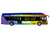 New Flyer Xcelsior XN40 Transit Bus DASH Pride Livery Blue with Rainbow Graphics The Bus & Motorcoach Collection Limited Edition 1/64 Diecast Model Iconic Replicas 87-0609