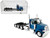 Peterbilt 589 3 Axel Day Cab Blue Metallic 1/87 (HO) Plastic Model Car HO Logistics HL-589062