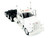 Peterbilt 589 3 Axel Day Cab White 1/87 (HO) Plastic Model Car HO Logistics HL-589072