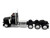 Peterbilt 589 3 Axel Day Cab Black 1/87 (HO) Plastic Model Car HO Logistics HL-589092