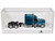 Kenworth W990 with Stand Up Sleeper Cab Blue Metallic 1/87 (HO) Plastic Model Car HO Logistics HL-990065