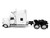 Kenworth W990 with Stand Up Sleeper Cab White 1/87 (HO) Plastic Model Car HO Logistics HL-990075