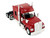 Kenworth W990 with Stand Up Sleeper Cab Red 1/87 (HO) Plastic Model Car HO Logistics HL-990085