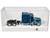 Peterbilt 589 with Stand Up Sleeper Cab Blue Metallic 1/87 (HO) Plastic Model Car HO Logistics HL-589065