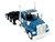 Kenworth W990 3 Axel Day Cab Blue Metallic 1/87 (HO) Plastic Model Car HO Logistics HL-990062