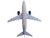Boeing 737 500 Commercial Aircraft United Airlines Classic 737 Series N936UA Gray with Blue Tail Gemini 200 Series 1/200 Diecast Model Airplane GeminiJets G2UAL312