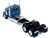 Peterbilt 589 2 Axel Day Cab Blue Metallic 1/87 (HO) Plastic Model Car HO Logistics HL-589061
