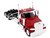 Peterbilt 589 2 Axel Day Cab Red 1/87 (HO) Plastic Model Car HO Logistics HL-589081