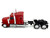 Peterbilt 589 Truck with 72 Inch Sleeper Red 1/87 (HO) Plastic Model Car HO Logistics HL-589084