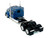 Kenworth W990 with Flat Top Sleeper Cab Blue Metallic 1/87 (HO) Plastic Model Car HO Logistics HL-990063