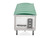 Covered Grain Trailer White with Green Tarp 1/87 (HO) Plastic Model Car HO Logistics HL-466
