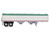Covered Grain Trailer White with Green Tarp 1/87 (HO) Plastic Model Car HO Logistics HL-466