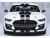 Ford Mustang Shelby GT500 Oxford White with Black Stripes 1/18 Model Car Autoart 73095