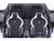 Ford Mustang Shelby GT500 Oxford White with Black Stripes 1/18 Model Car Autoart 73095