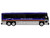 2001 MCI D4000 Coach Bus Gray Line of Alaska Dark Blue with Stripes Vintage Bus & Motorcoach Collection Limited Edition to 504 pieces Worldwide 1/87 (HO) Diecast Model Iconic Replicas 87-0621
