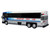 2001 MCI D4000 Coach Bus Brewster Gray Line White with Blue Stripes Vintage Bus & Motorcoach Collection Limited Edition to 504 pieces Worldwide 1/87 (HO) Diecast Model Iconic Replicas 87-0622