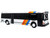 1980 Grumman 870 Advanced Design Transit Bus MARTA Atlanta White with Stripes Vintage Bus & Motorcoach Collection Limited Edition 1/87 (HO) Diecast Model Iconic Replicas 87-0623