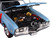 1968 Oldsmobile 442 W30 Holiday Coupe Teal Frost Metallic with Red Stripes and Black Vinyl Top Hemmings Motor News July 2023 Cover Car American Muscle Series 1/18 Diecast Model Car Auto World AMM1350