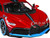 Bugatti Divo Red Metallic with Carbon and Blue Accents Special Edition 1/24 Diecast Model Car Maisto 31526r
