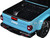 2021 Jeep Gladiator Rubicon Closed Top Pickup Truck Blue with Black Top 1/24 1/27 Diecast Model Car Motormax 79368bl